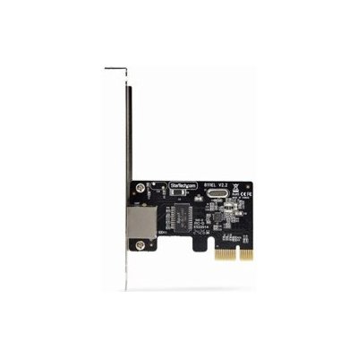 Startech 1-Port Gigabit PCIe Network Adapter Card, TAA Compliant - Síťový adaptér - PCI Express x1 nízký profil - Gigabit Ethernet x 1 - černá - kompatibilní s TAA – Zboží Živě