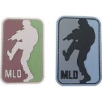 ARMED PATCHES PVC nášivka MLD - Major League DoorKicker, zelená – Zboží Dáma