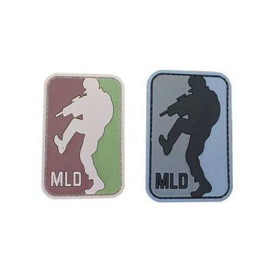 ARMED PATCHES PVC nášivka MLD - Major League DoorKicker, zelená – Zboží Dáma