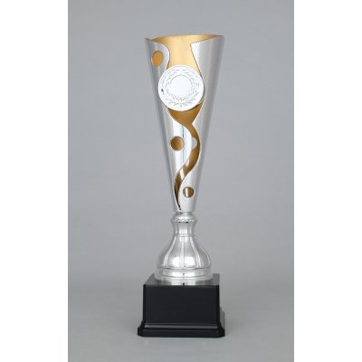 Stříbrno zlatý sportovní pohár 34 39 cm 39 cm – Hledejceny.cz