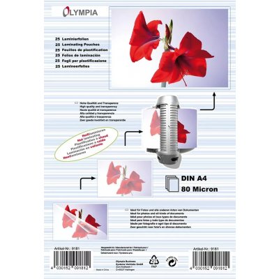 Olympia Laminovací fólie A4 80 mic. 25 ks – Hledejceny.cz