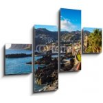 Obraz 4D čtyřdílný - 120 x 90 cm - Madeira coastal view, looking South-Central Madeira pobřežní pohled, vypadá na jih
