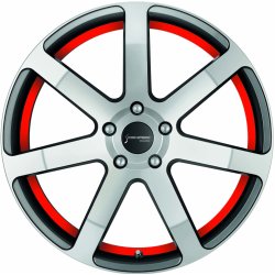 Corspeed Challenge 8,5x19 5x114,3 ET40 gunmetal polished trim red