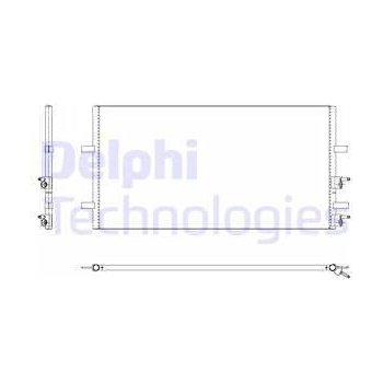 Kondenzátor, klimatizace DELPHI TSP0225640
