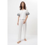 Luisa Moretti Silvia dámské bambusové krátký rukáv krémová – Zboží Dáma