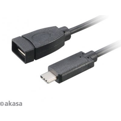 Akasa AK-CBUB30-15BK USB 3.1 C M - A F, 15cm – Zbozi.Blesk.cz