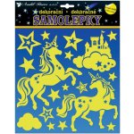 Anděl Samolepky svítící ve tmě jednorožci 25 x 25 cm 10264 – Zboží Dáma