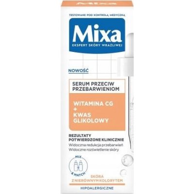 Mixa Lab sérum proti zabarvení Vitamin CG + kyselina glykolová 30 ml – Hledejceny.cz