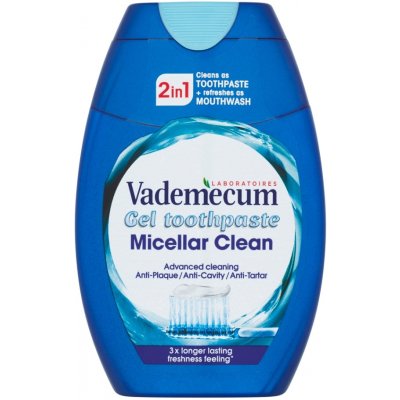 Vademecum Micellar Clean 2v1 Gelová zubní pasta 75 ml – Zbozi.Blesk.cz