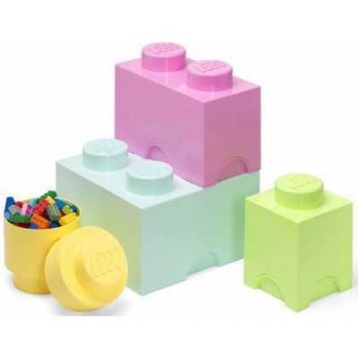 LEGO® úložné boxy Multi-Pack 4ks pastelové LEGO40150802 – Sleviste.cz