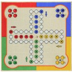 Breno ČLOVĚČE NEZLOB SE s figurkami barevný lem 80x80 cm Vícebarevná – Hledejceny.cz