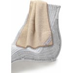 Wooline Hřejivá Merino vlněná deka Thumbled béžová 75x100 – Hledejceny.cz