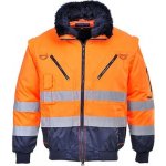 PortWest PJ50 PILOT HI-VIS reflexní bunda žlutá/tmavě modrá 3v1 zimní – Sleviste.cz