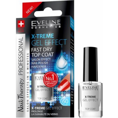 Eveline Cosmetics Nail Therapy krycí lak na nehty pro lesk X-Treme Gel Effect 12 ml – Hledejceny.cz