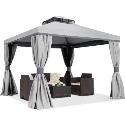 Garden Point GAP172 Valencia 3 x 3 x 3 m šedá – Zboží Mobilmania