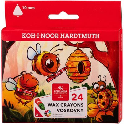 Koh-i-noor Trojhranné voskovky 24ks – Zboží Dáma
