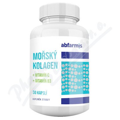 Abfarmis Mořský kolagen + vit. C + vit B3 30 kapslí – Zboží Mobilmania