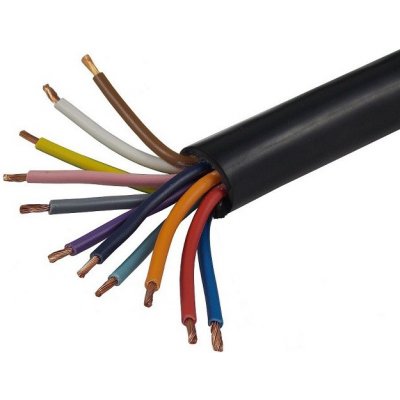 kabeláž kabel 11 žilový 3x2,5 + 7x0,75 + 1x1 - gumový plášť
