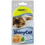 GimBorn GimCat ShinyCat tuňák s krevetami 2 x 70 g – Sleviste.cz