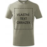 Malfini pánské tričko s vlastním potiskem Malfini Basic khaki – Zbozi.Blesk.cz