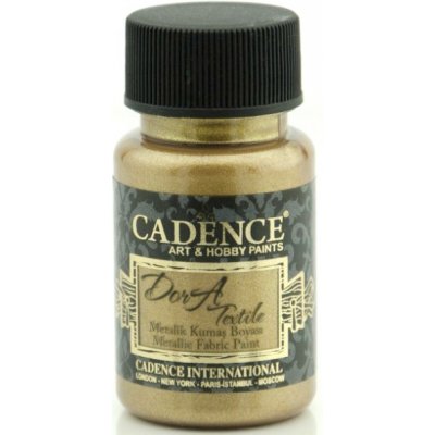 Metalická Cadence Barva na textil Dora Textile antická zlatá / 50 ml – Hledejceny.cz
