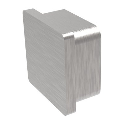 Hahn Steel Plochá záslepka na profil 40 x 40 x 2,0 mm, AISI 316 - brus – Sleviste.cz