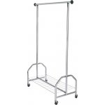 Wenko Profi stojan na oblečení stříbrná 121 cm, 185 cm, 52 cm – Zboží Dáma