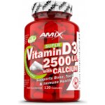 Amix Nutrition Vitamin D3 2500 U.I. s vápníkem 120 kapslí – Hledejceny.cz