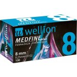 Wellion MEDFINE jehly inz.pera 8 mm 31G 100 ks – Zboží Mobilmania