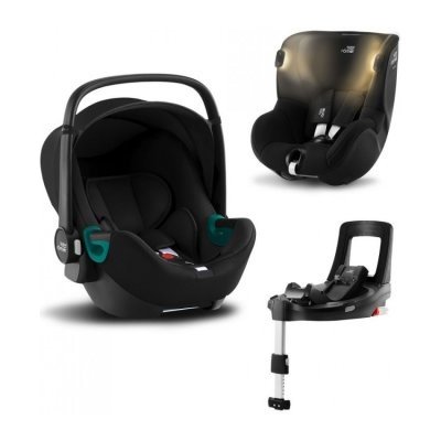 Britax Römer Baby-Safe 3 i-Size + Flex Base + Dualfix iSense 2023 Space Black