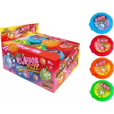 JimmyFox žvýkačka crazy bubble roll + tattoo 16g – Zbozi.Blesk.cz