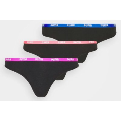 Puma Dámské kalhotky String 3P Pink Orchid Blue M – Zboží Mobilmania