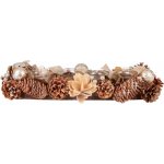MagicHome Vianoce Ikebana MagicHome Vánoce přírodní adventní krémová 44x15x9 cm – Hledejceny.cz