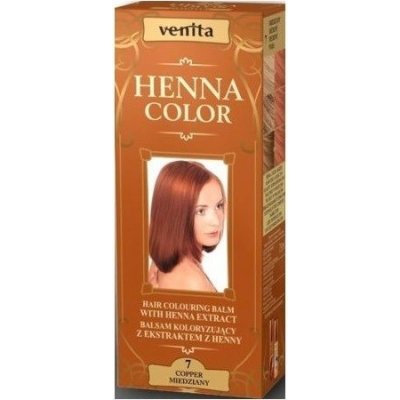 Venita Henna Color přírodní barva na vlasy 7 rezavě červená 75 ml – Zboží Mobilmania