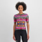 Sportful Glitch bomber jersey multicolor pink dámský – Sleviste.cz