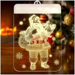 Verk 26016 Závěsná vánoční 3D LED dekorace svítící Santa Claus – Hledejceny.cz