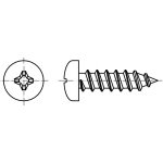 PROFISTYL DIN 7981C šroub do plechu s půlkulatou hlavou PHILLIPS (ostrá špička) černý zinek Varianta: DIN 7981C šroub do plechu půlkulatá hlava křížová drážka černý zinek 3,5x16 – Hledejceny.cz