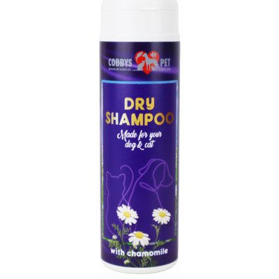 Cobbys Pet suchý šampon s heřmánkovým olejem100 g – HobbyKompas.cz Cobbys Pet suchý šampon s heřmánkovým olejem100 g – HobbyKompas.cz