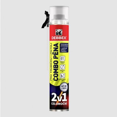 DEBBEX COMBO PĚNA pro trubičku i pistoli 870 ml žlutá – Zboží Mobilmania