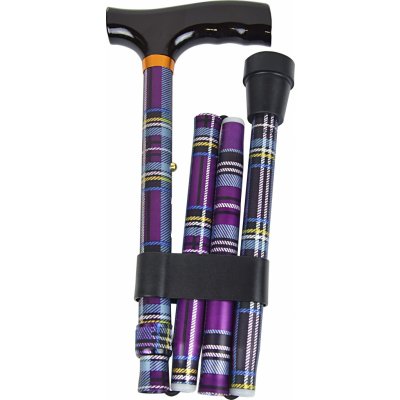 Sundo Homecare Vycházková skládací hůl s komfortní rukojetí – Zboží Dáma