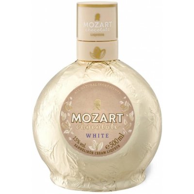 Mozart White Chocolate Vanilla Cream 15% 0,5 l (holá láhev) – Sleviste.cz