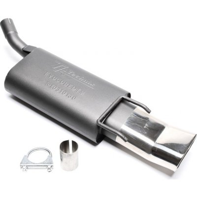 TA Technix sportovní výfuk Opel Corsa B hatchback 3/5dvéř. (93-00), 1x 70x140 mm DTM oválná zahnutá nerezová koncovka s pertlem – Hledejceny.cz