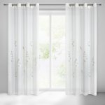 EUROFIRANY ZÁCLONA NA KROUŽCÍCH ISABEL 140X250 CM BÍLÁ – Hledejceny.cz