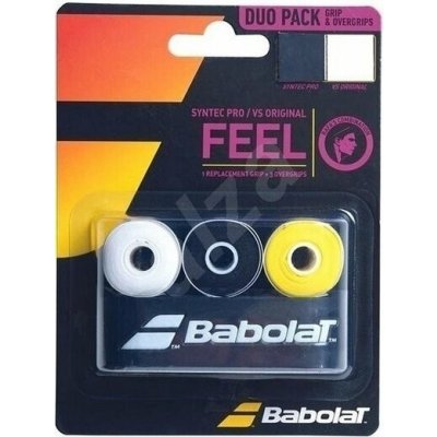 Babolat Syntec Pro grip + 3 VS Original overgrips mix barev