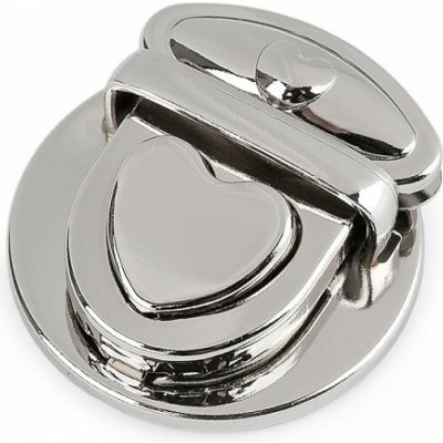 Sada zapínání na kabelku 30x32 mm srdce - nikl – Zbozi.Blesk.cz