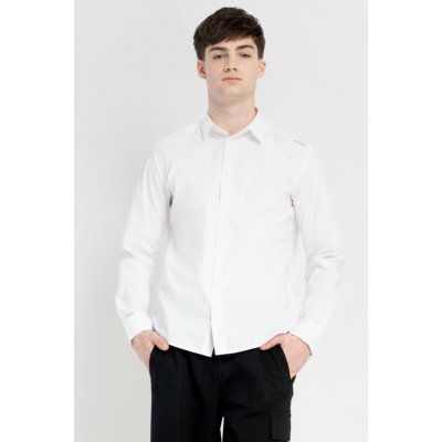 Reporter Young chlapecká bílá košile klasického střihu s dlouhým rukávem bílá – Zboží Mobilmania