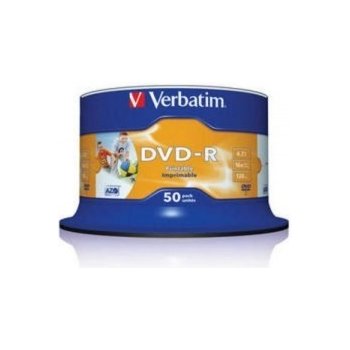 Verbatim DVD-R 4,7GB 16x, AZO, printable, 50ks (43533)