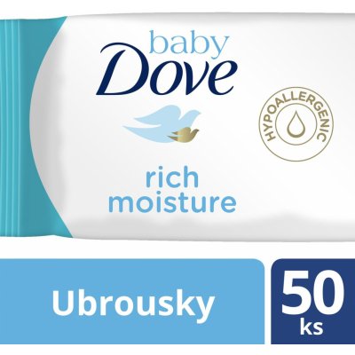 Baby Dove Rich Moisture vlhčené ubrousky pro děti 50 ks – Zbozi.Blesk.cz