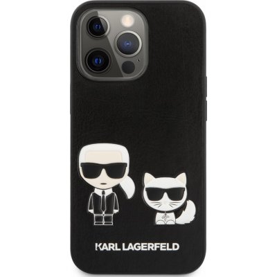 Pouzdro Karl Lagerfeld and Choupette PU Leather iPhone 13 Pro černé