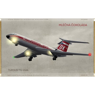 Choco Pola Tupolev Tu-134A, mléčná 250 g – Zboží Mobilmania